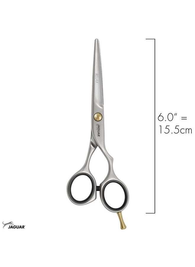 Jaguar Shears Pre Style Relax 6.0 Inch Offset Design Professional Ergonomic Steel Hair Cutting & Trimming Scissors for Salon Stylists, Beauticians, and Barbers - pzsku/Z842FE57ED12E64ECD355Z/45/_/1684217252/a57609ac-5cd3-496c-abe1-0ea0a5cb8fb7