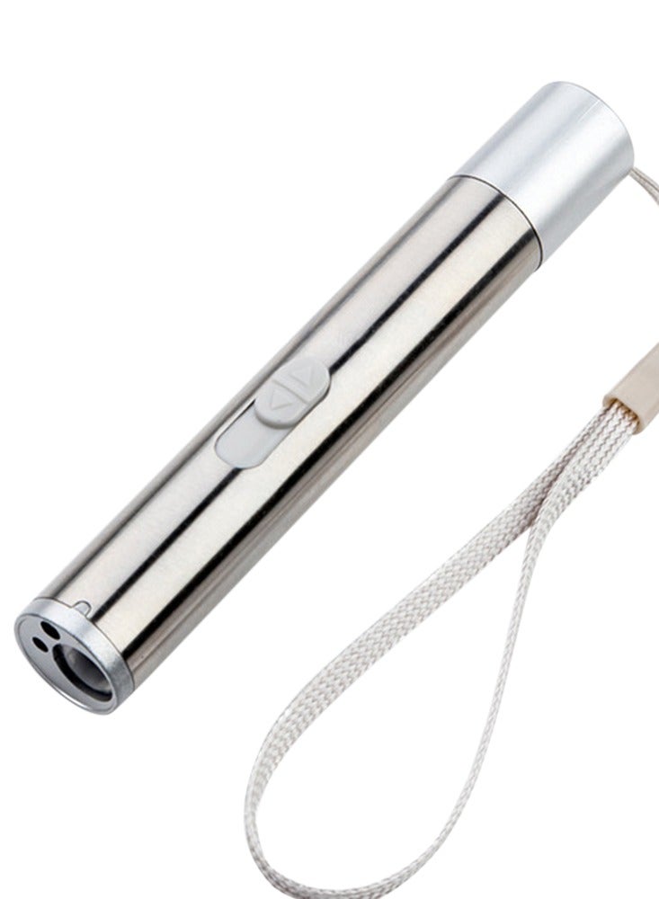 MIXDE Led Flashlight Mini Portable Torch Lamp Silver