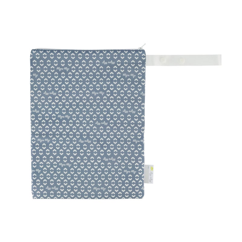 Itzy Ritzy Sealed Wet Bag with Handle â€“ Wet Bag for Travel, Swimsuits, Cloth Diapers, Gym Clothes & Toiletries - Washable & Reusable with Water Resistant Lining - Measures 11â€ x 14â€ (Geo Arrows)