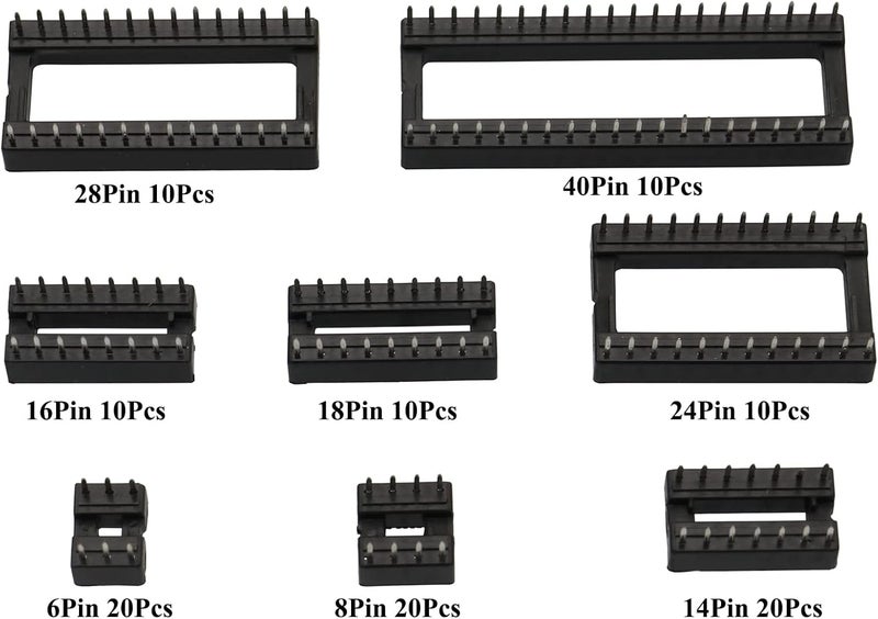 Raogoodcx مجموعة محولات مقابس IC DIP 110 قطعة 2.54 مم - Image 4
