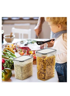 Premify Airtight Food Storage Containers | 14pcs Airtight Stackable Plastic Kitchen Containers & Storage Set With Labels & Marker | BPA Free Dishwasher, Microwave & Freezer Safe  - Image 5
