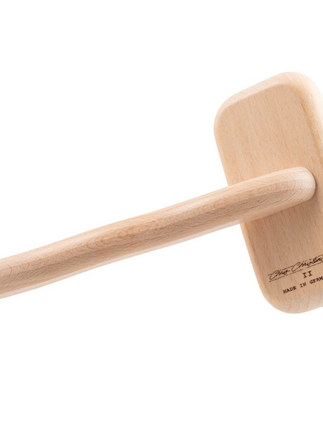 Chris Christensen - Mark II Slicker Brush, Groom Like a Professinal, Stainless Steel Pins, Lightweight Beech Wood Body, Ground and Polished Tips, Small - Image 1