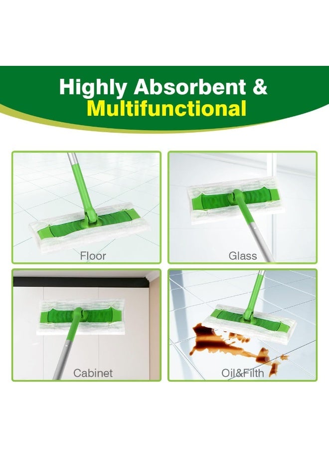HOMEXCEL أقمشة تنظيف جافة من HOMEXCEL متوافقة مع ممسحة Swiffer - إعادة تعبئة قابلة للتخلص من الأقمشة للمسح والتنظيف، 64 قطعة - Image 4