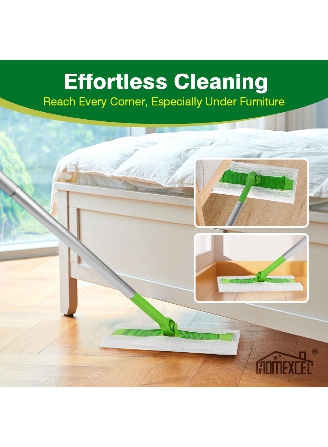 HOMEXCEL أقمشة تنظيف جافة من HOMEXCEL متوافقة مع ممسحة Swiffer - إعادة تعبئة قابلة للتخلص من الأقمشة للمسح والتنظيف، 64 قطعة - Image 3