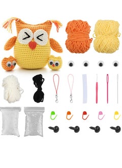 Excefore DIY Crochet Kit for Beginners Create Adorable Crochet Owls Includes Yarn Hooks and Instructions  - Image 1