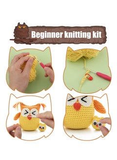 Excefore DIY Crochet Kit for Beginners Create Adorable Crochet Owls Includes Yarn Hooks and Instructions  - Image 3