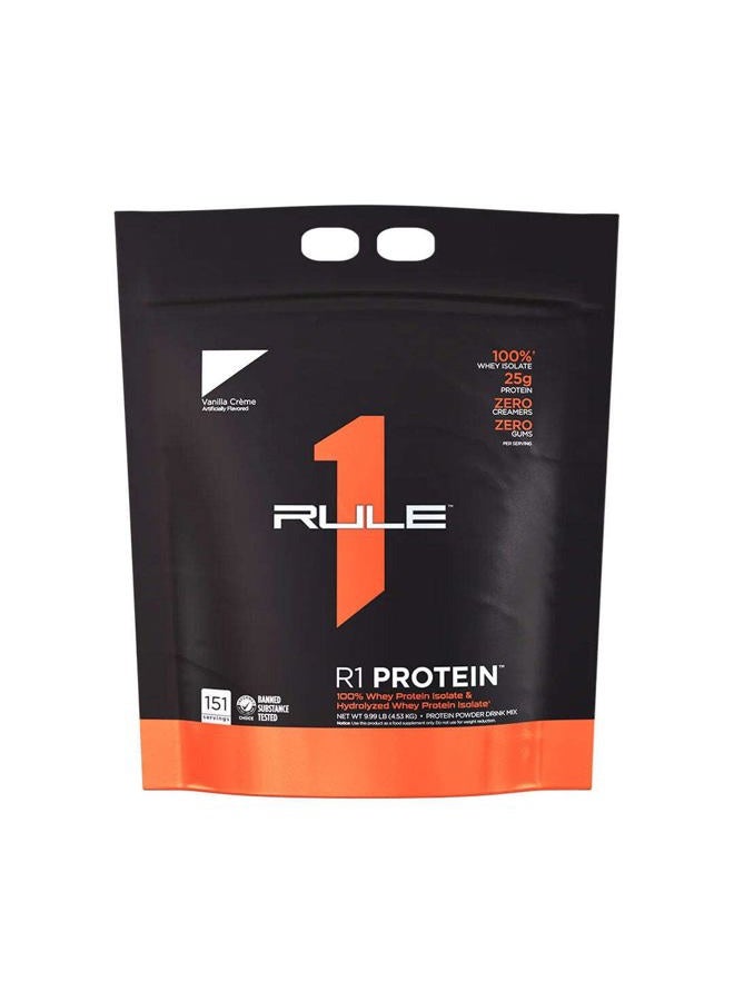 Rule 1 Proteins بروتين واي عزل R1 - مع 25 جرام بروتين و 6 جرام BCAA حصريًا من مصادر معزولة ومحللة لاستعادة الطاقة بعد التمرين (5 أرطال*، بسكويت وكريمة) - Image 3