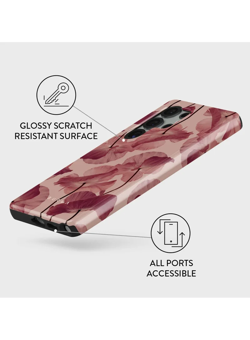BURGA Samsung Galaxy S25 Ultra Mobile Phone Case Hybrid 2 Layer Hard Shell Silicone Protective Case, Scratch Resistant Shockproof Cover,Tender