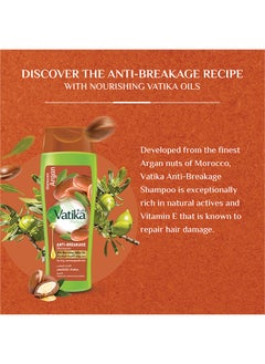 Vatika Naturals Vatika Naturals Moroccan Argan Anti-Breakage Shampoo  Pack of 2 x 400ml | Moisture Soft Hair | For Dry, Unmanageable Hair  - Image 4