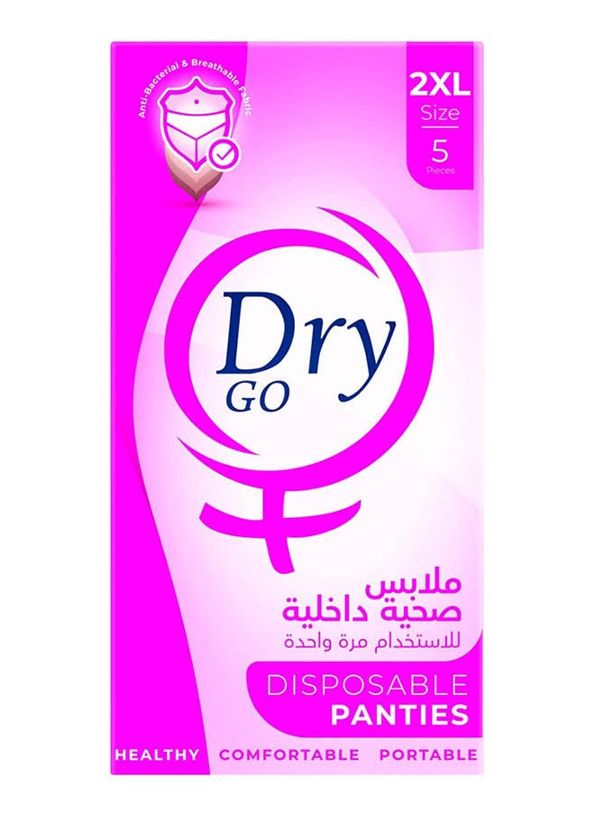 Dry Disposable Panties 2Xl 5 Pcs 