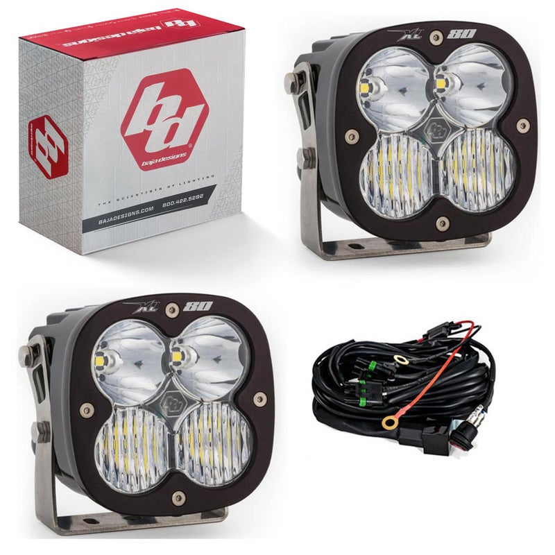 Baja Designs 677803 XL80 DrivingCombo Light Bar Pair