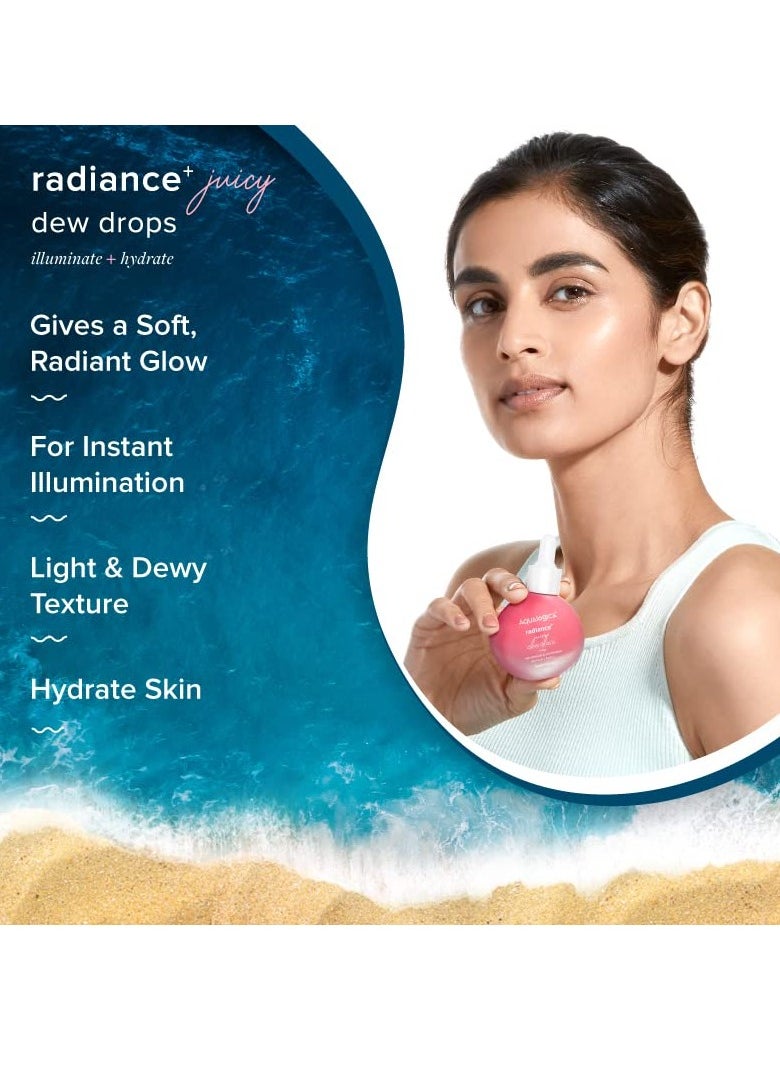 Aqualogica - Aqualogica Radiance Juicy Dew Drops Illuminating Face Serum With Watermelon and Niacinamide Serum for Glowing 30ml - Image 1