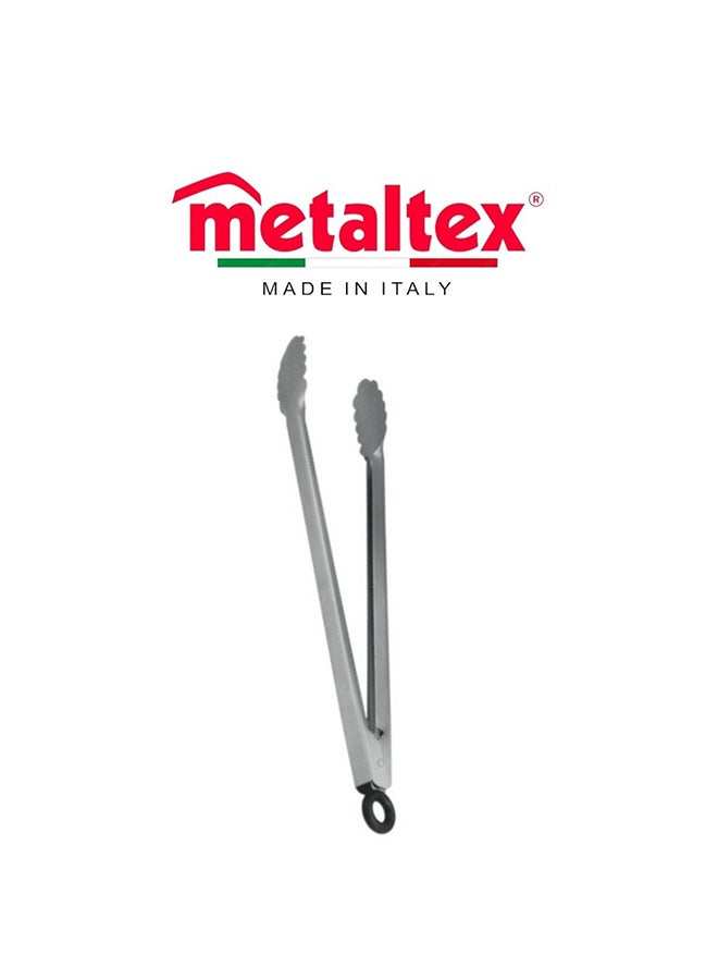 Metaltex Stainless Steel Grill Tongs 35cm , Locking BBQ & Kitchen Tongs, Multi-Purpose Cooking Utensil for Grilling, Serving & Food Handling - Image 3