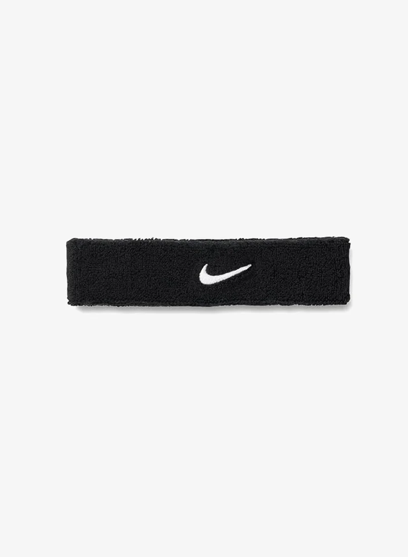 Nike BLACK/WHITE Swoosh Classic Headband for Women | Best Price UAE