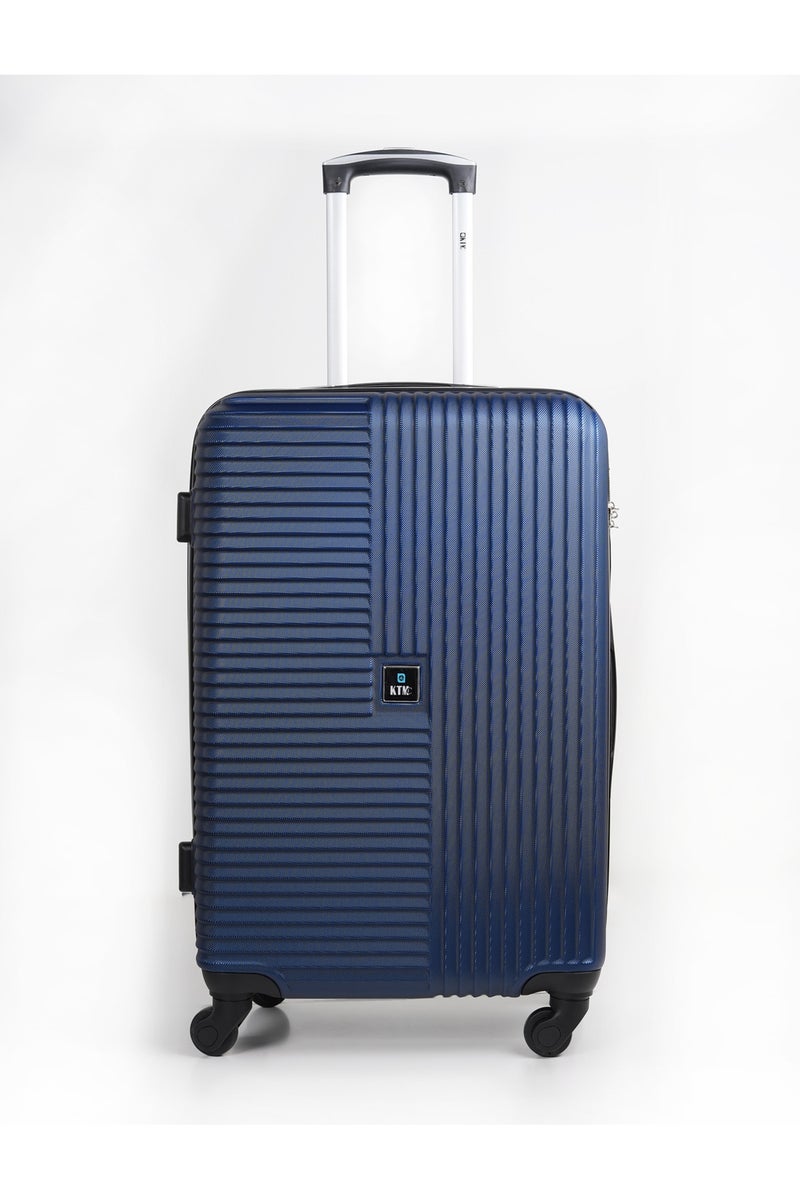 KTMC 3-Piece Luggage Set, ABS Material, Lightweight, 360° Rotated 4-Wheels, Tough Suitcase for Travel, Sizes 20/24/28 inches Navy - Image 2