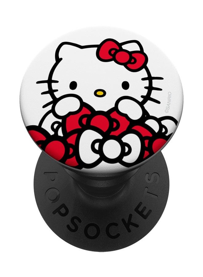 Hello Kitty Bow Pile PopSockets Stand for Smartphones and Tablets PopSockets Adhesive PopGrip - Image 1