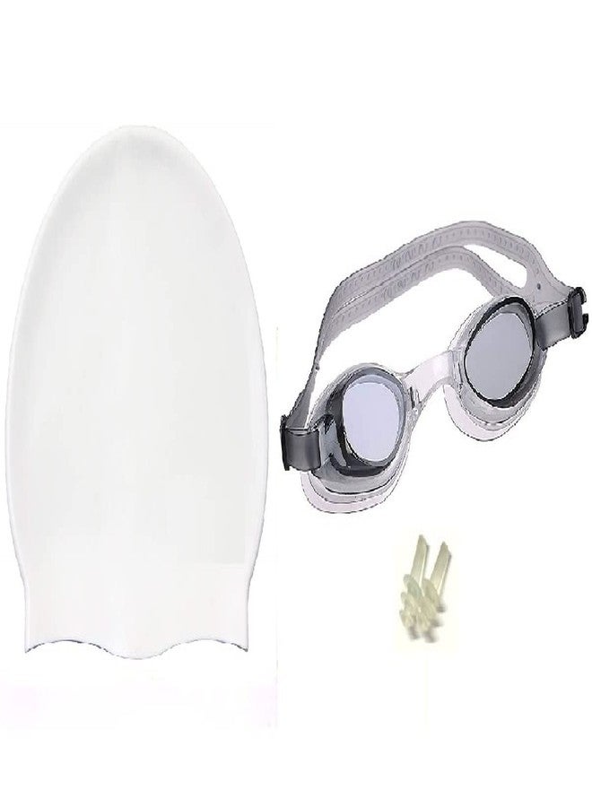 KAAS Complete Swimming Kit with Cap, Goggles and Earplugs - Image 1