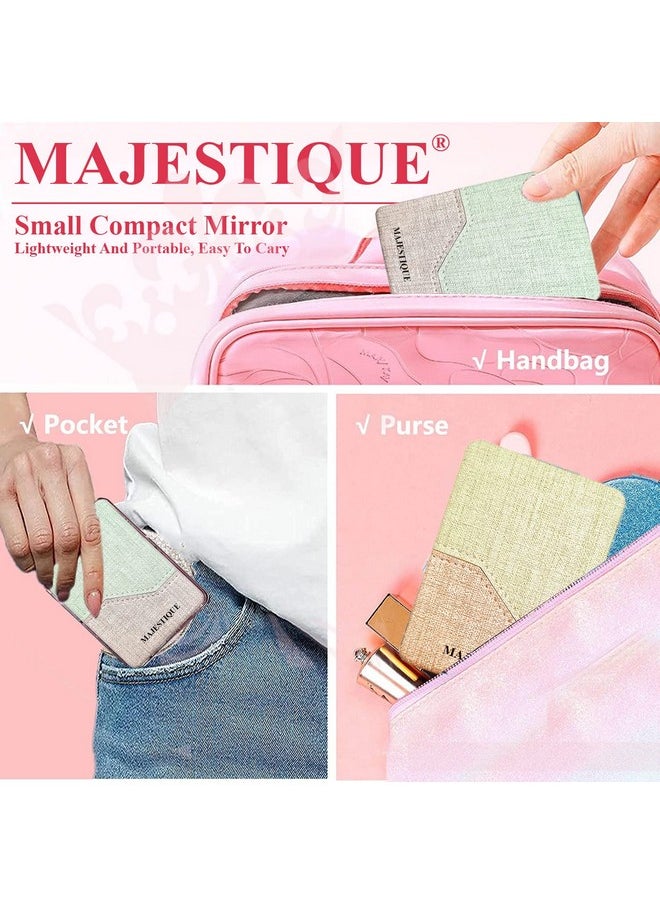 MAJESTIQUE Majestique Portable Mirror for Women, Men and Girls, Mini Mirror, Travel Makeup Mirrors, Double-Sided Mirror with Distortion Free -(Multicolor, Square, framed, Dresser Mount)  - Image 3
