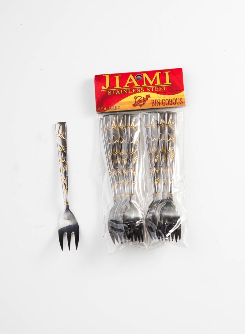 Hic Gold Stainless Steel Fork 12 Pieces