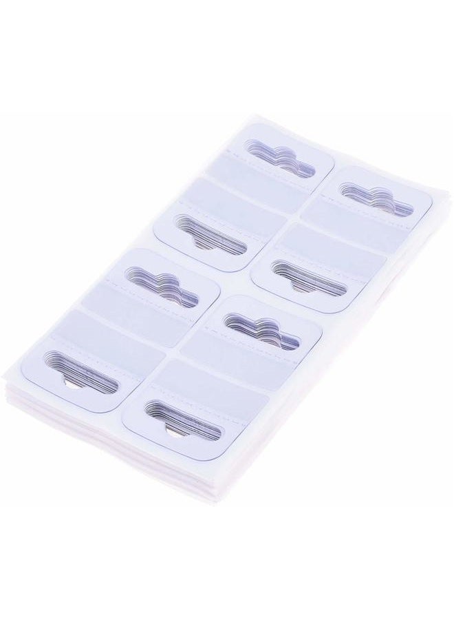 BCP 200 قطعة 1 3/4" × 1 1/2" علامات تعليق مخصصة شفافة مع ثقب لاصق للعرض في المتاجر - Image 1