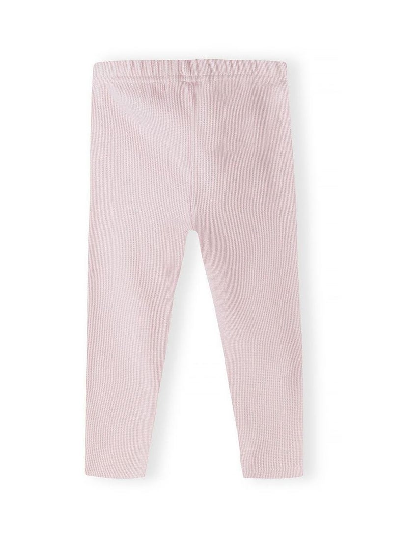 MINOTI Kids Girls' Ribbed Classic Leggings With Stretch Waist - Image 3