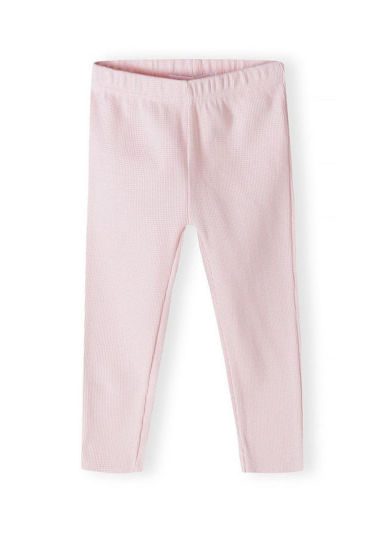 MINOTI Kids Girls' Ribbed Classic Leggings With Stretch Waist - Image 2