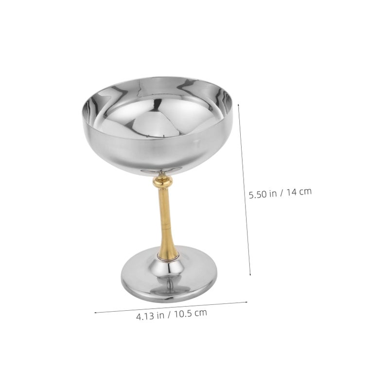 Golden Cocktail Cup for Ice Cream Puddings Snacks Home Gatherings Bars Restaurants - Image 3