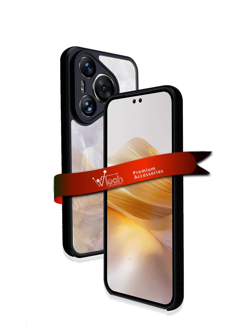 Wtech Hybrid TPU Silicone Protective Slim Case Cover For Huawei Pura 70 Pro / Pura 70 Pro+ / Pura 70 Pro Plus 5G 2024 Clear/Black - Image 1