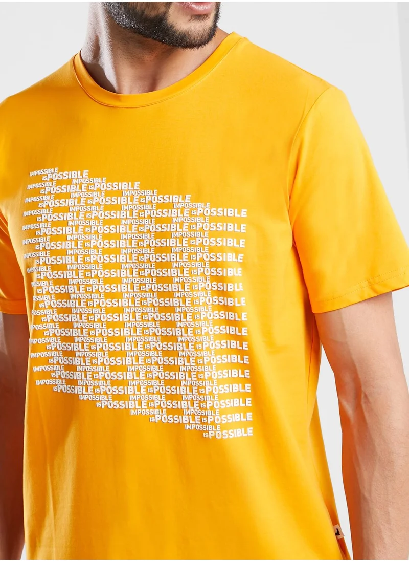 الإمارات Slogan Graphic T-Shirt