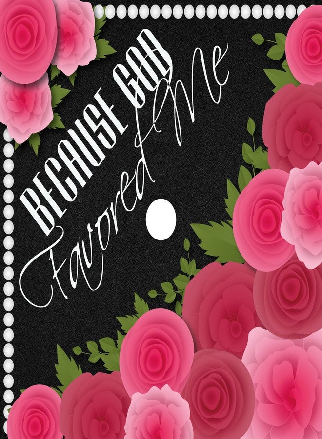ADVANSYNC Because God Favored Me Graduation Cap Topper - Image 4