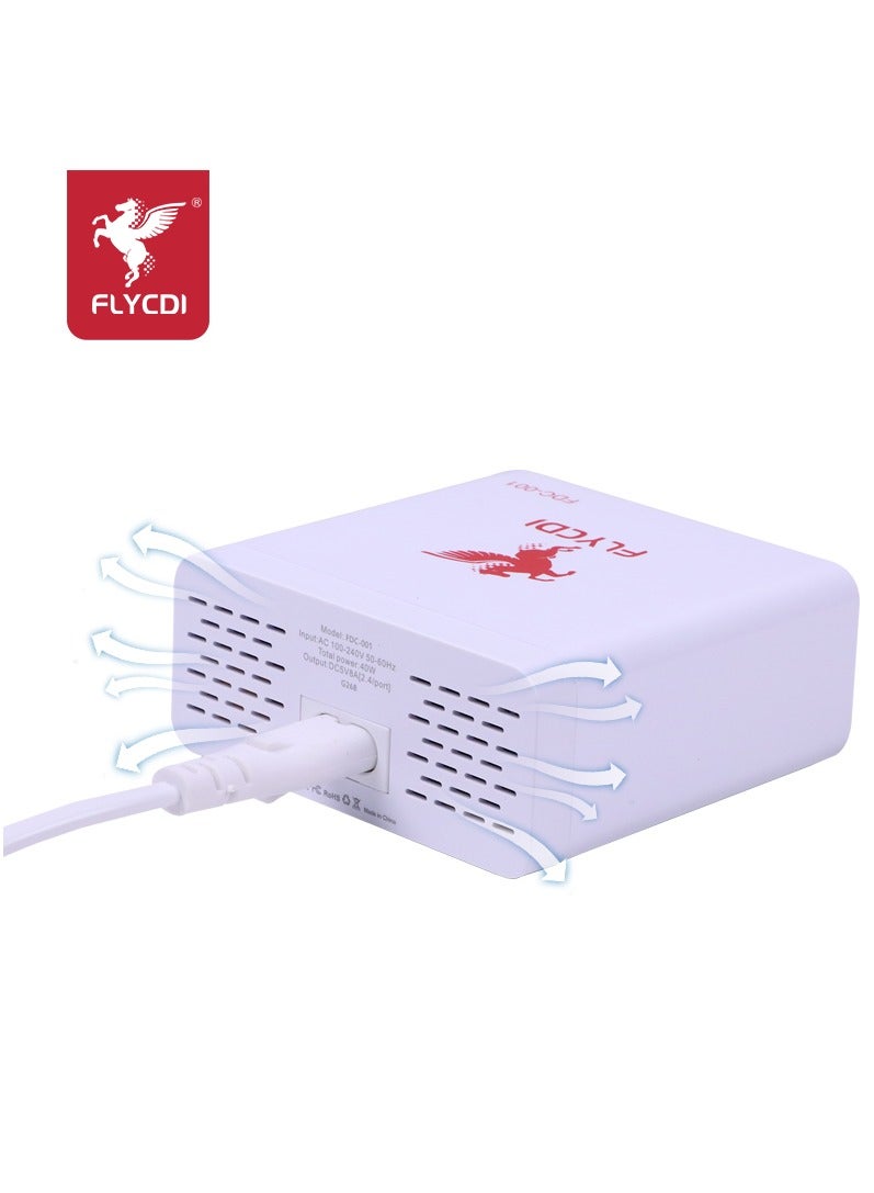 FLYCDI FDC-001 Charger High efficiency device with 6 USB ports to charge multiple devices simultaneously - Image 3