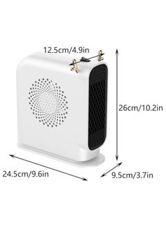 AL RAID 800W Portable Electric Desktop Heater – Powerful Warm Air Blower with Large Air Outlet, Compact & Efficient Space Heater for Bedroom, Living Room, or Dorm, Multifunctional Fan for Cozy Comfort  - Image 2
