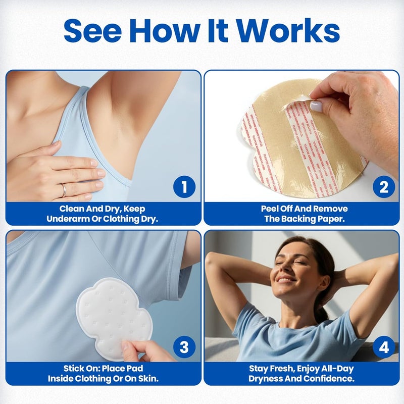 Kleinert's Underarm Sweat Pads - 24 Premium Quality Absorbent Dress Shields for Men and Women - Image 5