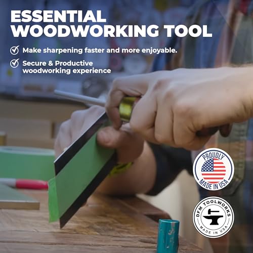 DFM Tool Works Cabinet Scraper Burnisher Tool - with Hard Maple Handle and Super Hard High Speed Steel Rod - Ideal for Card Scraper Burnishing and Woodworking Applications - Made in USA - Image 5