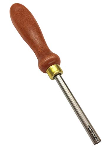 DFM Tool Works Cabinet Scraper Burnisher Tool - with Hard Maple Handle and Super Hard High Speed Steel Rod - Ideal for Card Scraper Burnishing and Woodworking Applications - Made in USA - Image 1