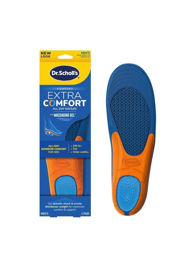 Dr. Scholl's Extra Support Insoles Superior Shock Absorption and Reinforced Arch Support for Big & Tall Men to Reduce Muscle Fatigue So You Can Stay on Your Feet Longer (for Men's 8-14)  - Image 1