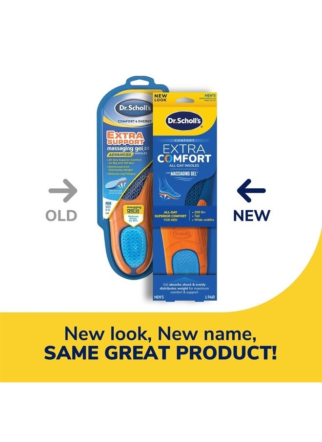 Dr. Scholl's Extra Support Insoles Superior Shock Absorption and Reinforced Arch Support for Big & Tall Men to Reduce Muscle Fatigue So You Can Stay on Your Feet Longer (for Men's 8-14)  - Image 2