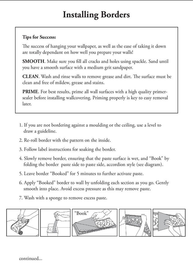 Norwall Prepasted Wallpaper Border - Blue White Flowers Scalloped Wall Border Retro Design, Roll 15 ft. x 5 in. - Image 4