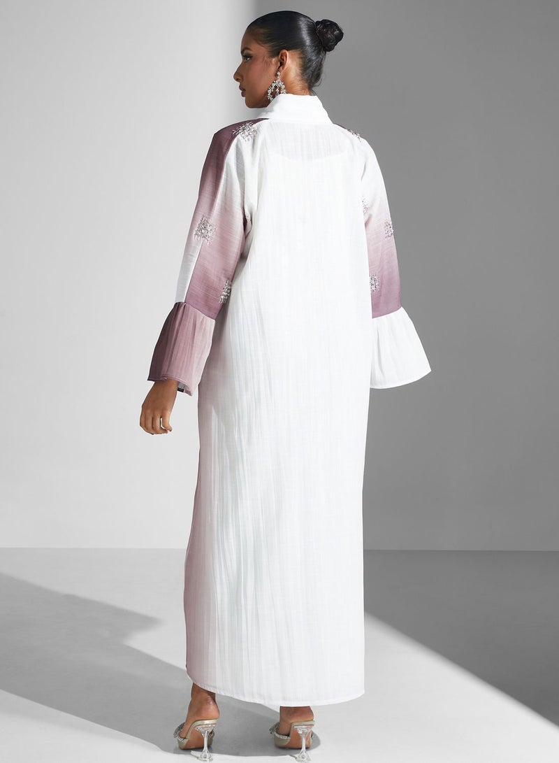 آرا عباية مطرزة محبوكة - Image 2