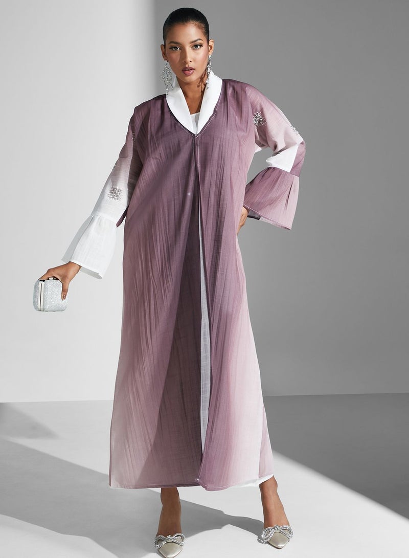 آرا عباية مطرزة محبوكة - Image 1