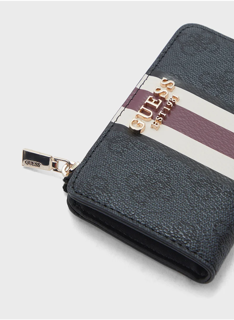 GUESS Laurel Slg Zip Arnd Card Holder