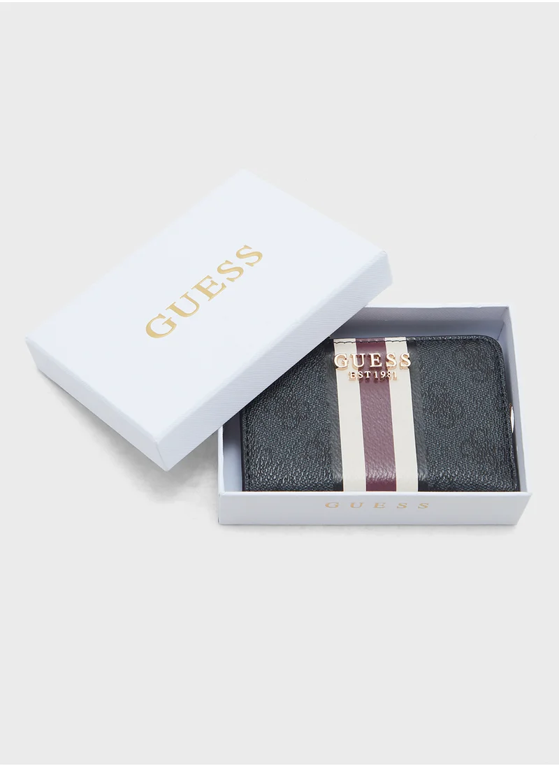 GUESS Laurel Slg Zip Arnd Card Holder