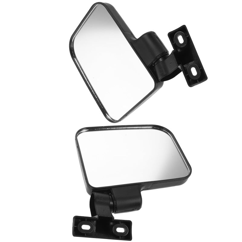 Universal Wide Angle Anti Glare Rear View Mirror Pair For Passenger Cars And Trucks - Image 2