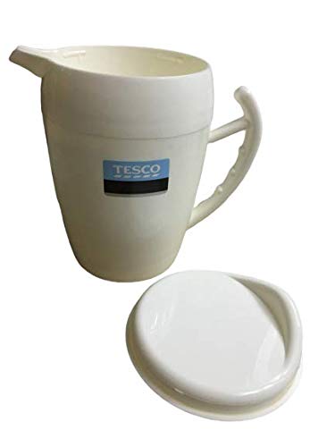 Tesco Tesco Insulated Plastic Jug Pitcher with Lid and Handle - Made in Thailand, Double Walled- Good for Hot & Cold Beverages-1.5Litres Jumbo Size - Image 3