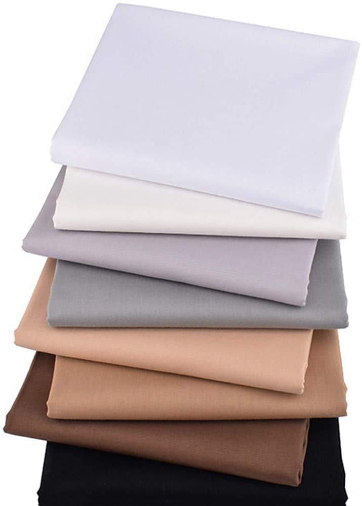 Aubliss 8pcs Fat Quarter Fabric Bundles 100 Cotton 20 x 20 Quilting Cotton Craft Fabric PreCut Squares Sheets for Patchwork Sewing Quilting Crafting - Image 3