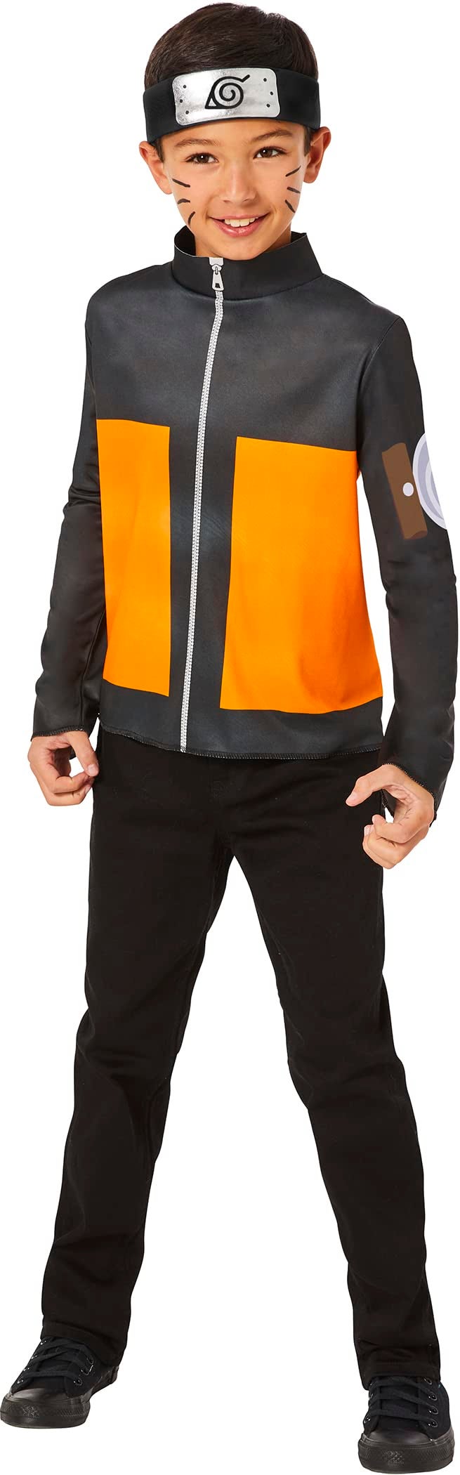 InSpirit Designs Naruto Shippuden Kids Naruto Costume Kit Officially Licensed M - Image 2