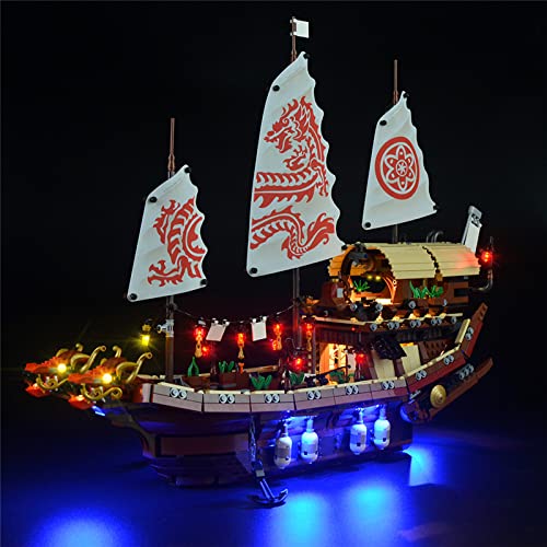 GEAMENT LED Light Set Compatible with Lego Ninja Flight Sailors (Destiny's Bounty) - Lighting Set for Ninjago Movie 70618 Construction Model (Model Set Not Included) - Image 1