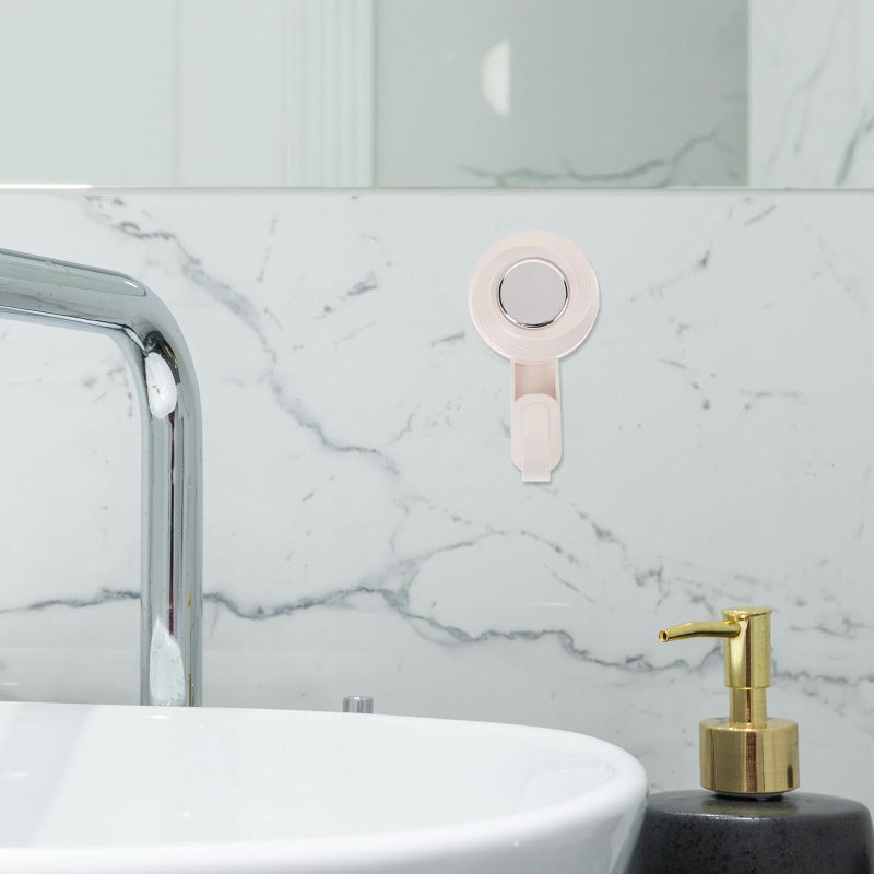 Heavy Duty Rotating Suction Cup Hooks Cream Color Strong Adhesion Towel Robe Holder - Image 4