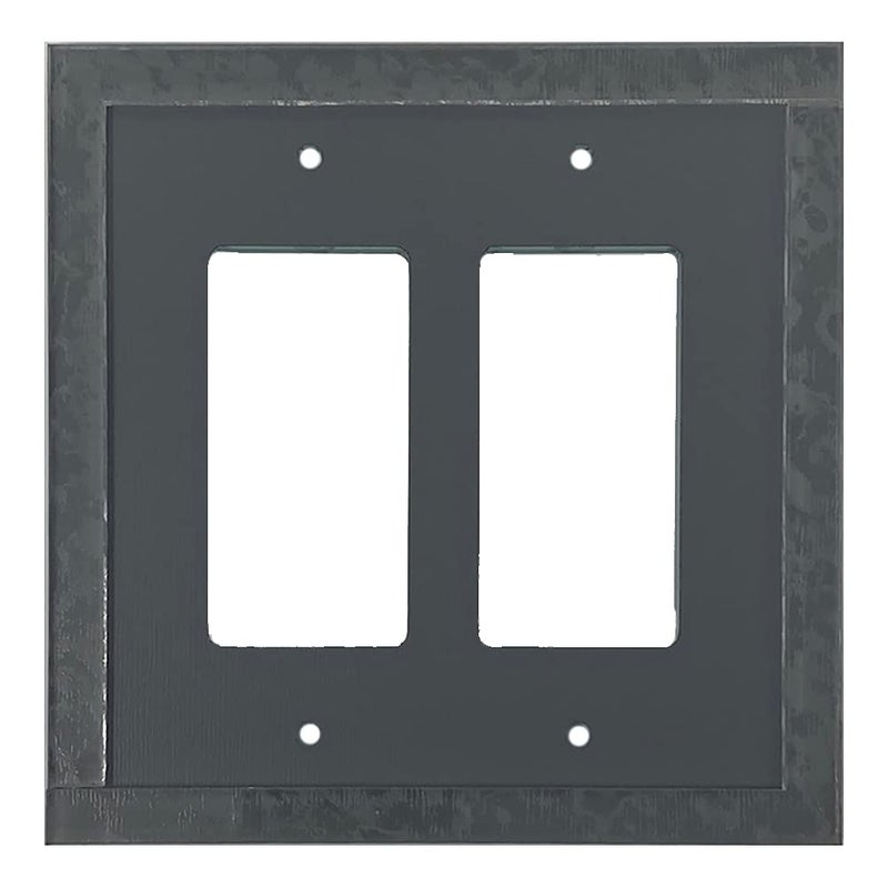Mirart Glassalike Double Decora Acrylic Mirror Switch Plate - Image 2