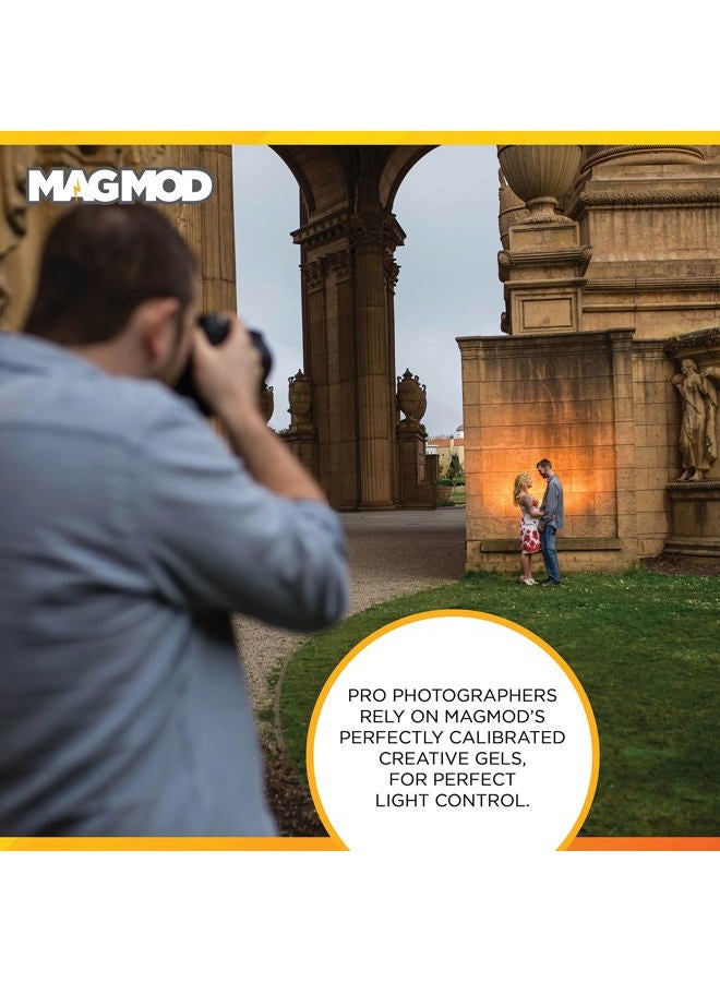 MAGMOD Pro Creative Gels | Flash Modifier Light Gels | New and Improved Color Modifiers | Modular Magnetic Camera Accessories | Set of 6 Light Filters - Image 3